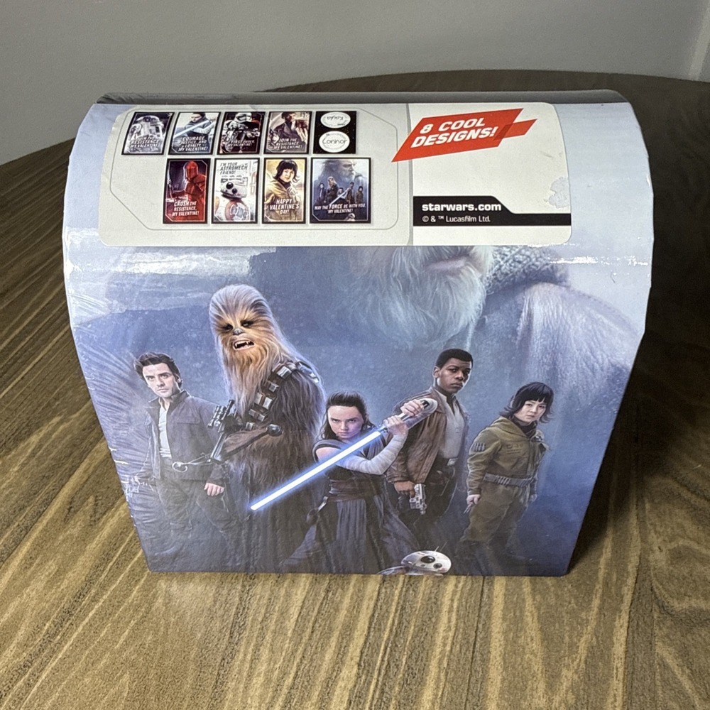 Star Wars The Last Jedi‎ Valentines Cards 32 + 48 Heart Seals 2017 Sealed Disney